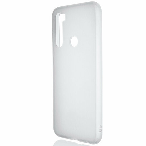 Силиконовый матовый полупрозрачный чехол для Xiaomi RedMi Note 8 белый