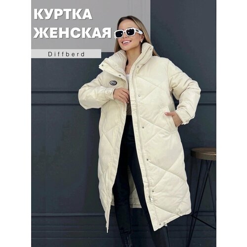 фото Куртка diffberd, размер 50, бежевый