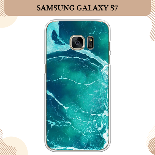 Силиконовый чехол Изумрудный океан на Samsung Galaxy S7 / Самсунг Галакси S7