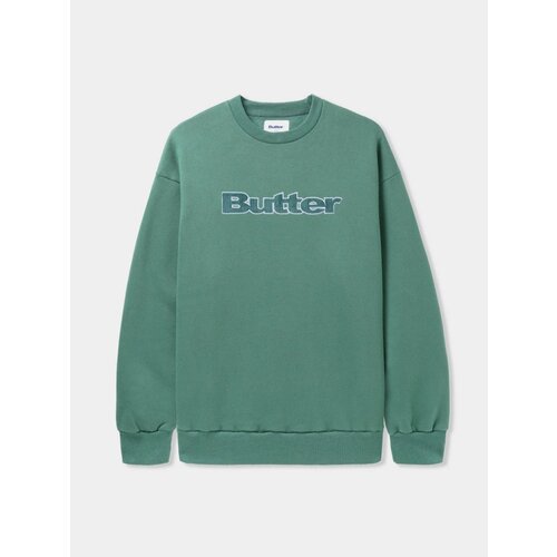 Свитшот Butter Goods Cord Logo Crewneck, размер XXL, зеленый