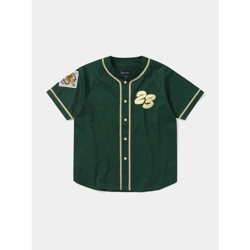 Рубашка thisisneverthat, Script Baseball Jersey, размер M, зеленый