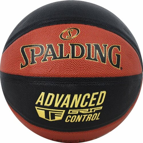 Мяч баскетбольный SPALDING Advanced Grip Control In/Out 76872z, размер 7, композитная кожа (ПУ), черно-коричневый