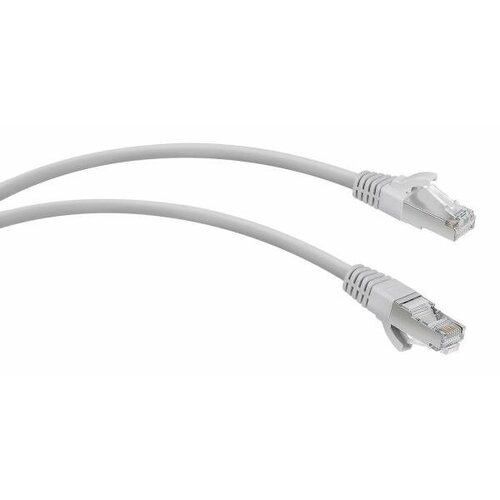 Патч-корд WRline WR-PC-RJ45-FTP-5E-5-GY F/UTP общий экран RJ-45 вил.-вилка RJ-45 кат.5E 5м серый LSZH (уп:1шт) модуль vcom rj 45 f rj 45 f ftp cat 5e black st251s