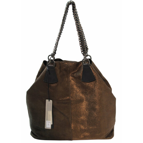 Сумка шоппер LOMBARDI, коричневый