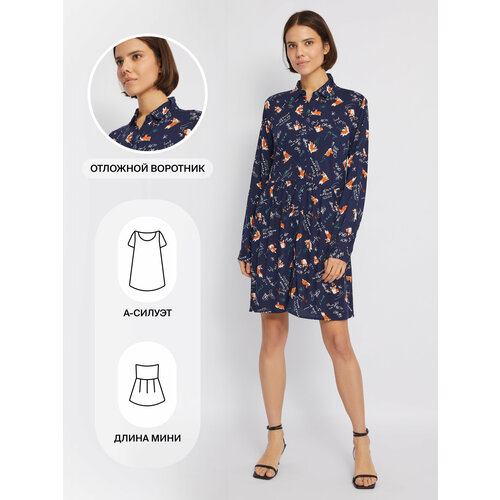 фото Платье zolla, размер xl, синий