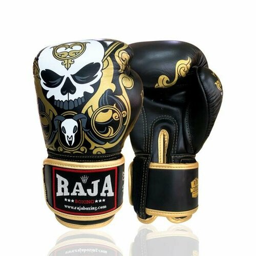 Перчатки боксерские Raja Fancy Skull, 14 OZ, черный