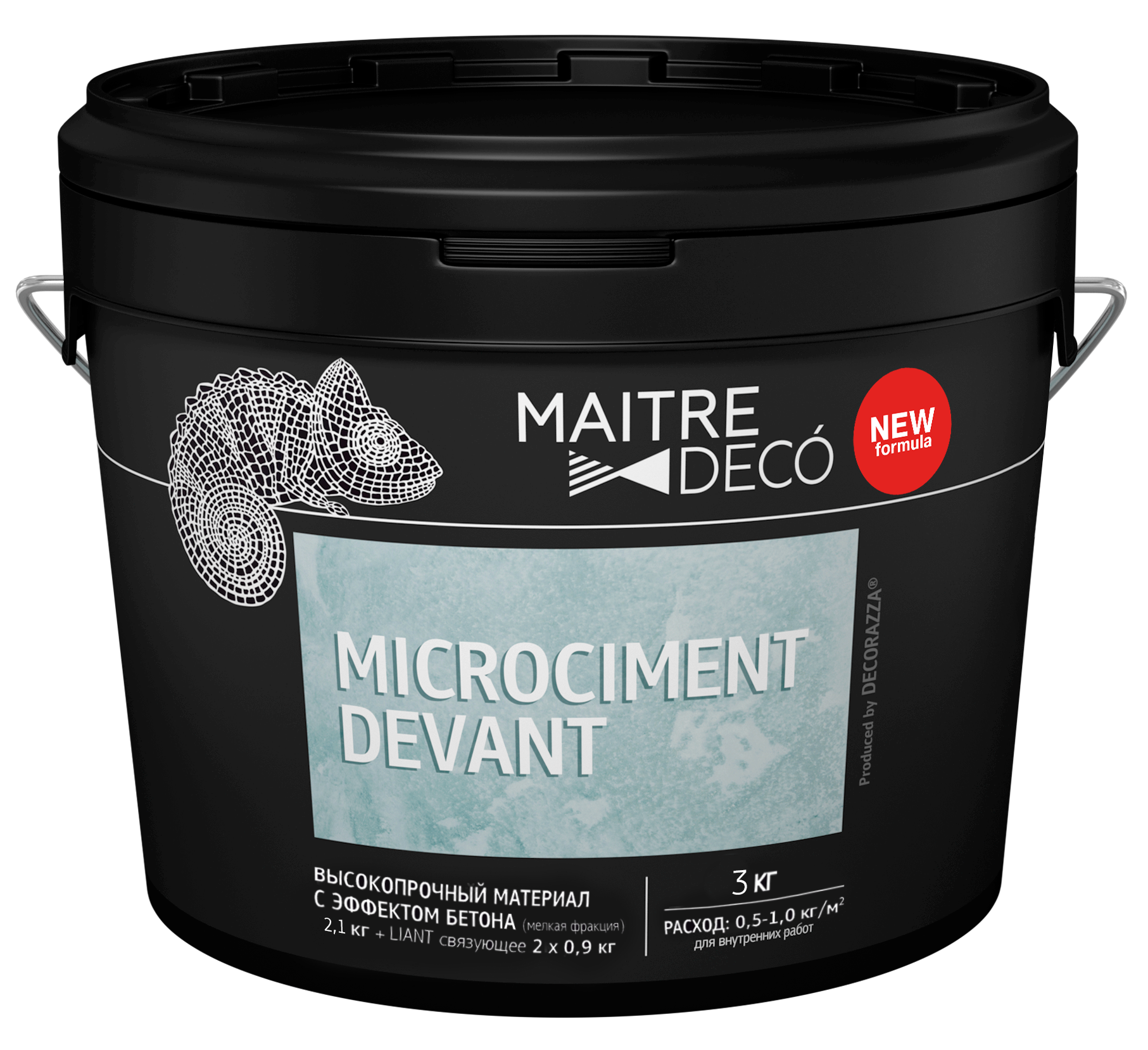 Высокопрочный материал с эффектом бетона Maitre Deco «Microciment Devant» 3 кг