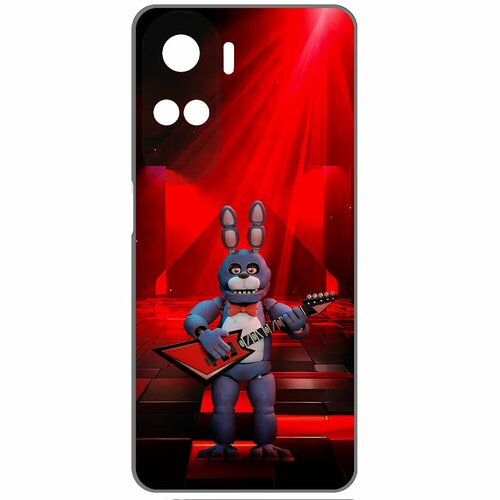 Чехол-накладка Krutoff Soft Case фнаф (FNAF) - Бонни с гитарой для Honor X50i черный чехол накладка krutoff soft case фнаф fnaf бонни с гитарой для vivo t2 черный