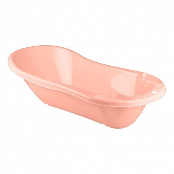 Детская ванна Полимербыт Светло-розовая, с клапаном для слива (431301333)