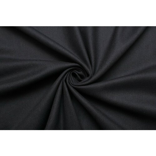 Ткань пальтово-костюмная Armani темно-синяя в ёлочку, 650 г/пм, ш150см, 0,5 м ткань костюмная плотная чёрно графитового цвета 380 г пм ш140см 0 5 м