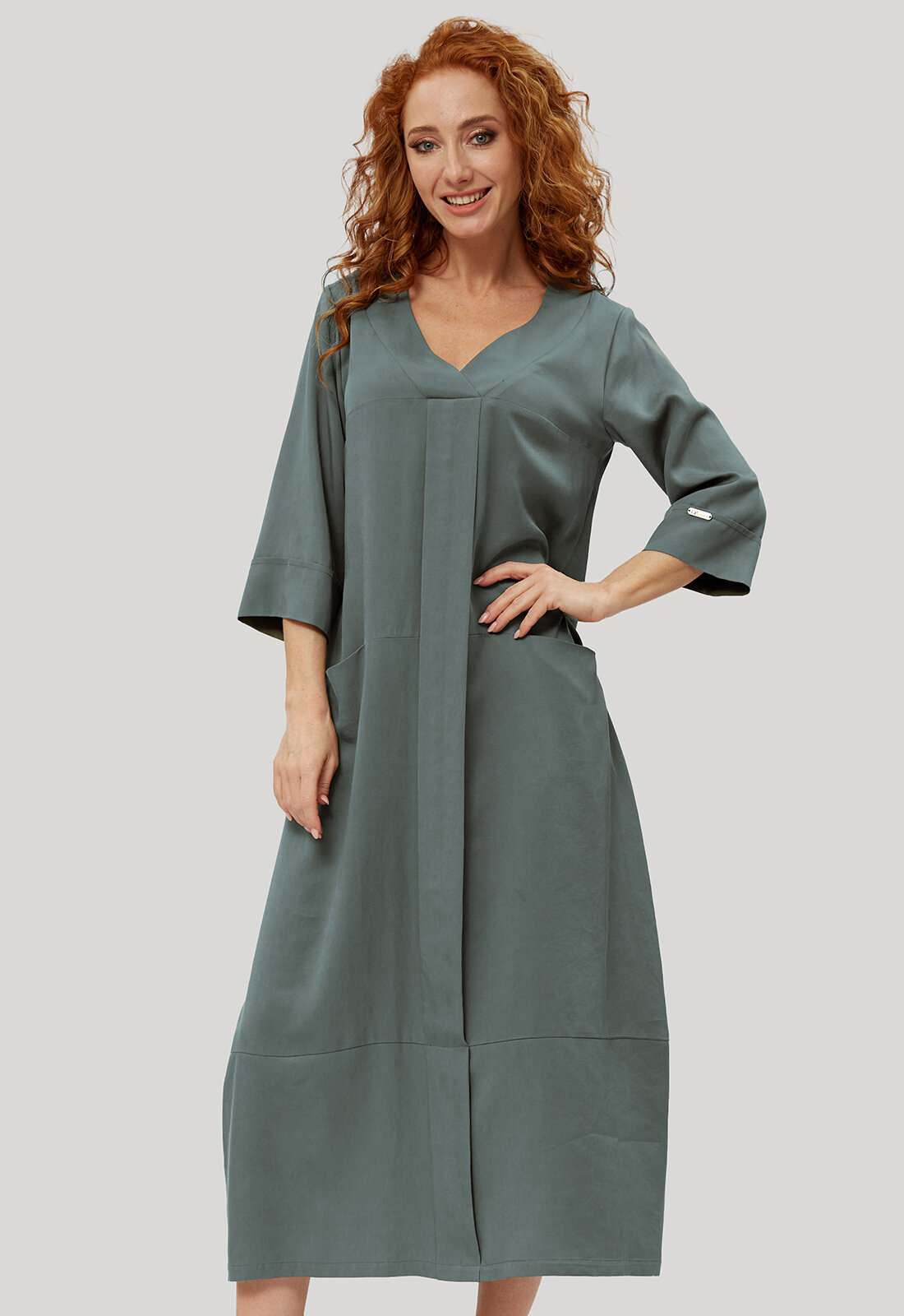 Платье D'IMMA fashion studio бирюзовый 