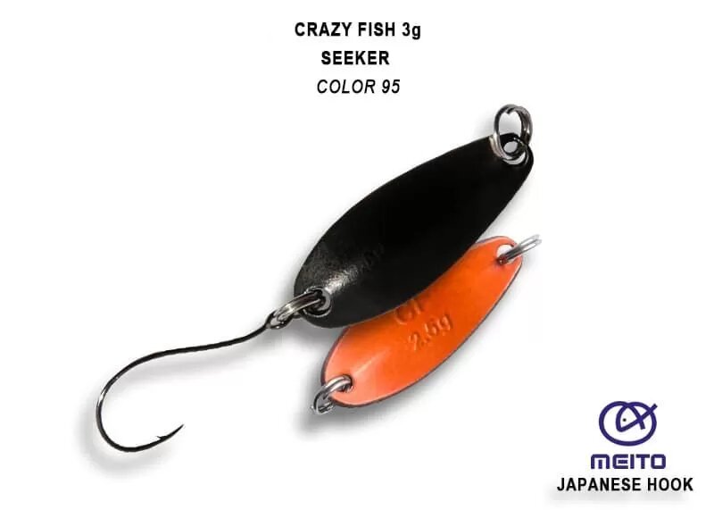 Блесна колеблющаяся Crazy Fish Seeker 3 г #95