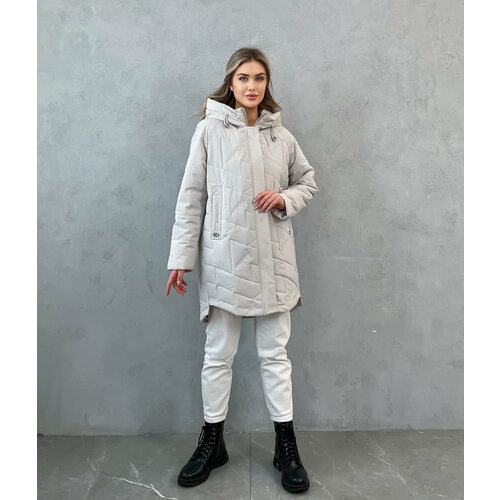 фото Куртка , размер 48(48-50), бежевый нет бренда