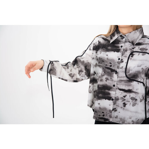 Рубашка Unicus, размер 42/48, серый, белый