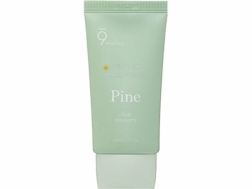 Солнцезащитный крем для лица SPF 50 PA 9 wishes Pine Treatment Sunscreen