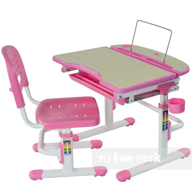 фото Комплект парта-трансформер FunDesk Sorriso Розовый
