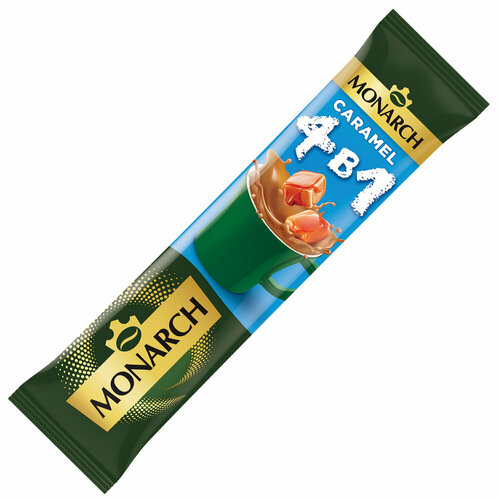 Кофе растворимый MONARCH Original "4 в 1 CARAMEL", 13,5 г, пакетик, 8060232 48 шт .