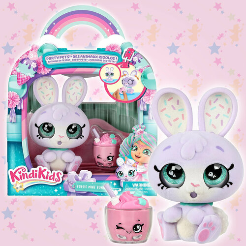 Фигурка Фигурка Кинди Кидс Kindi Kids Питомец Зайка Bunny 10 см, серия Party Pets