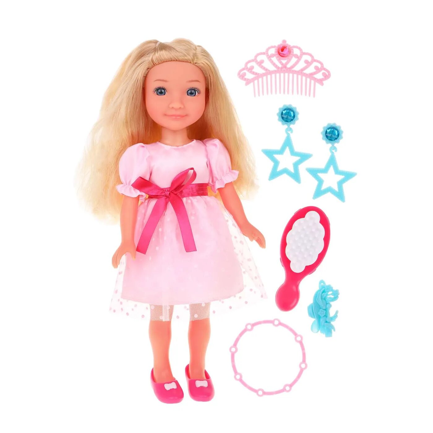 Кукла Мэгги интерактивная в розовом платье