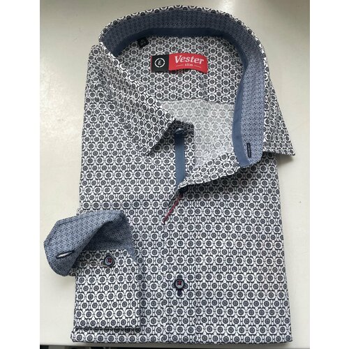Рубашка Vester, размер 43/176-182синий, черный