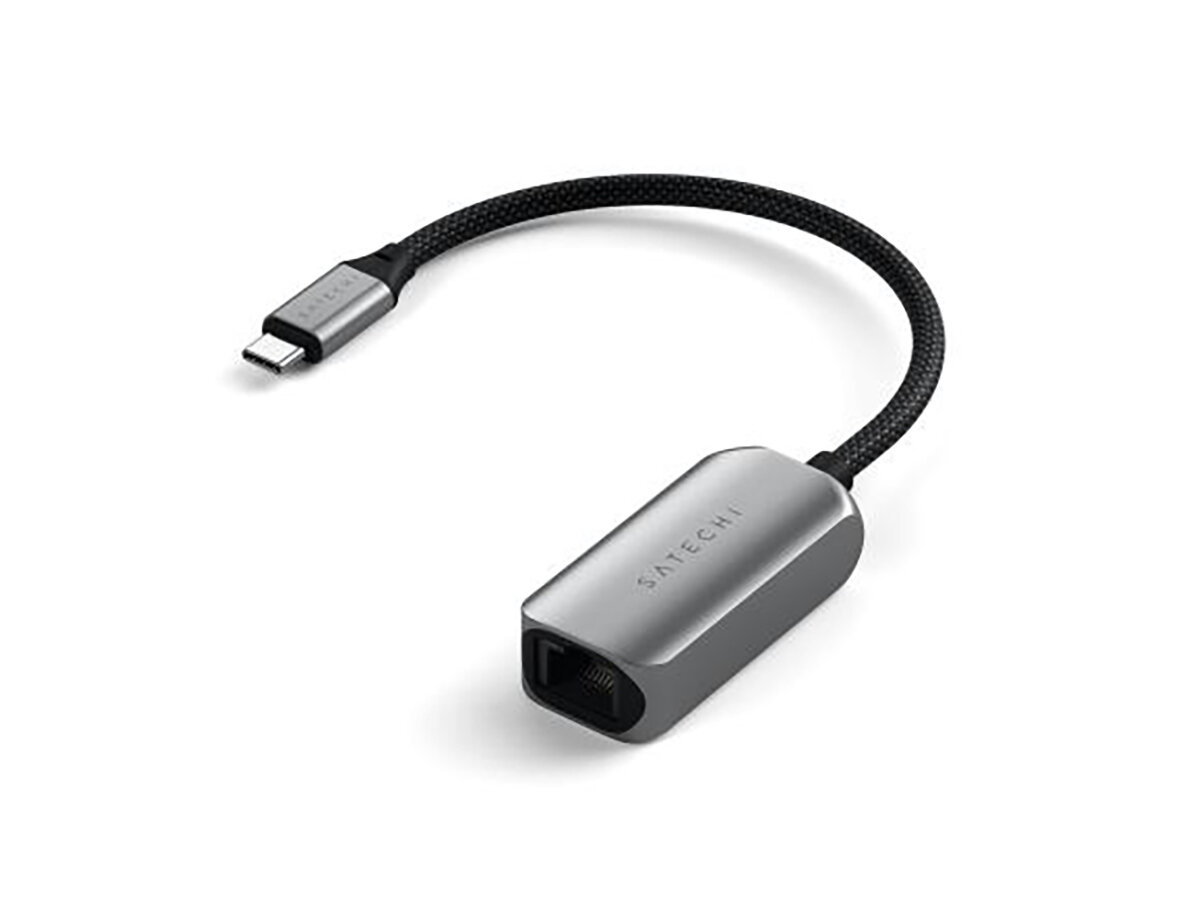 Сетевой адаптер Satechi USB-C 2.5 Gigabit Ethernet Adapter, 10/100/1000/2500Mbps Ethernet, Серый ST-AE25M