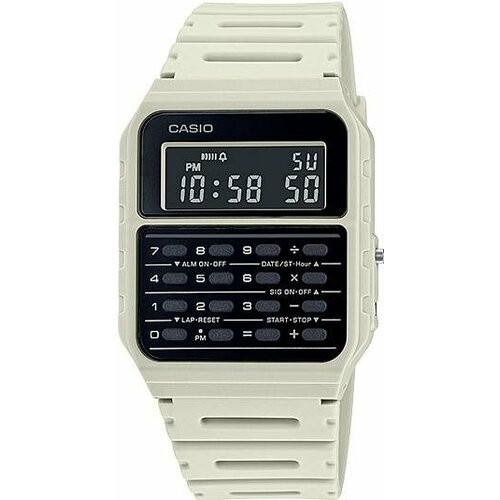 casio unisex resin digital watch ca 53wf 8bdf white Наручные часы CASIO Vintage, черный