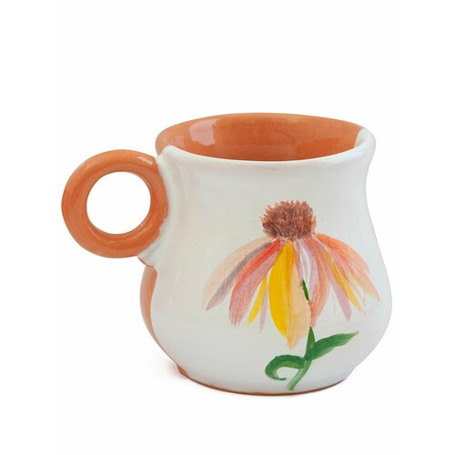 Чашка керамическая авторская Цветок 100 мл 540₽