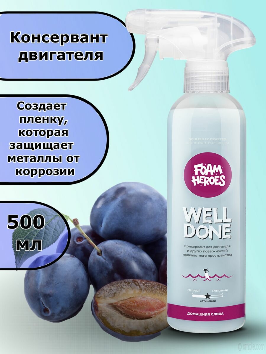 FHB055 Консервант двигателя Well Done домашняя слива триггер (500мл)