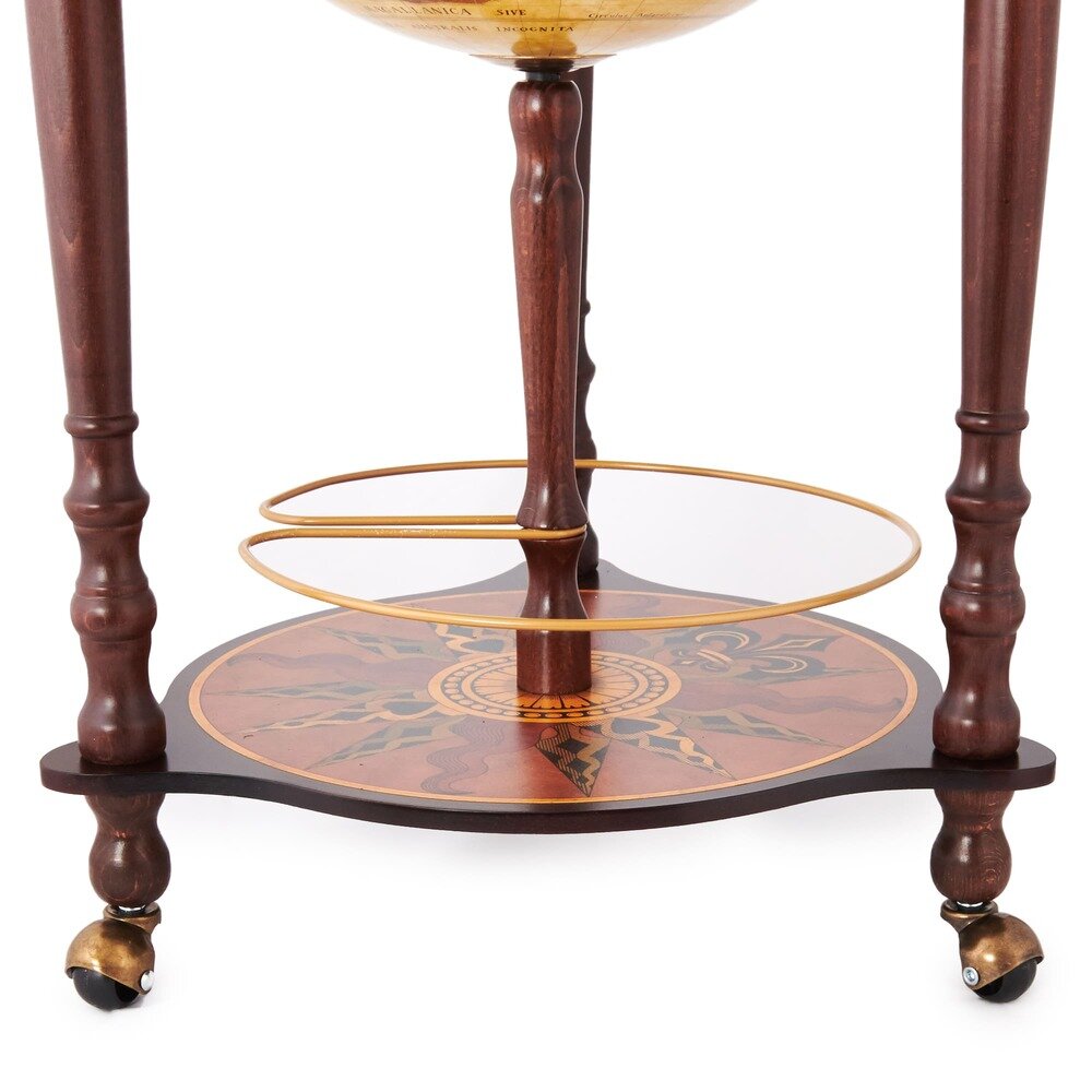 Глобус бар напольный "Да Винчи", сфера 40см — фото 1