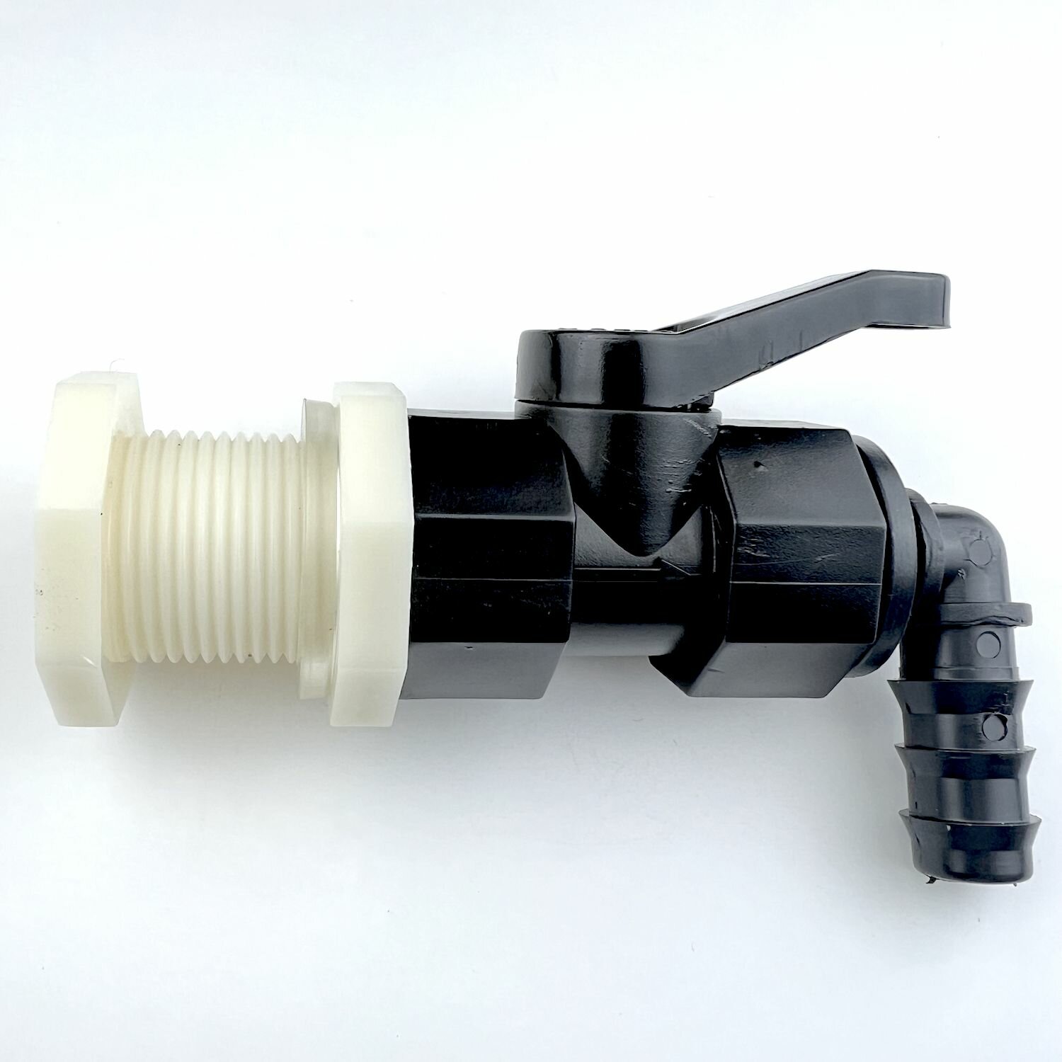 фото Набор для врезки в бочку Профитт (переходник НР 3/4", кран 3/4" ВР/ВР, угловой адаптер 3/4"НР)