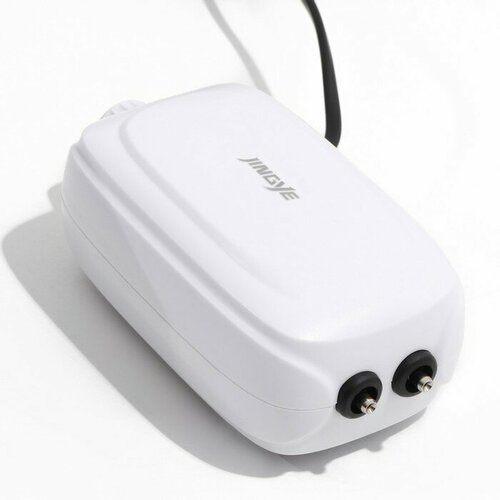 Компрессор воздушный JINGYE YE-822 бесшумный с регулировкой мощности 2 x 35 лмин 8 Вт 993361 2020₽