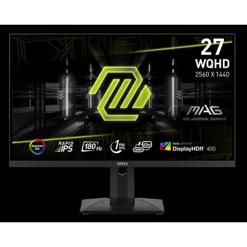 Монитор MSI MAG 274QRF QD E2 27 169 WQHD2560x1440 Rapid IPS1ms10001100M1 400nit1781782xHDMI 20b DP 14a USB-C2xUSB 20 Type-A 4067200₽