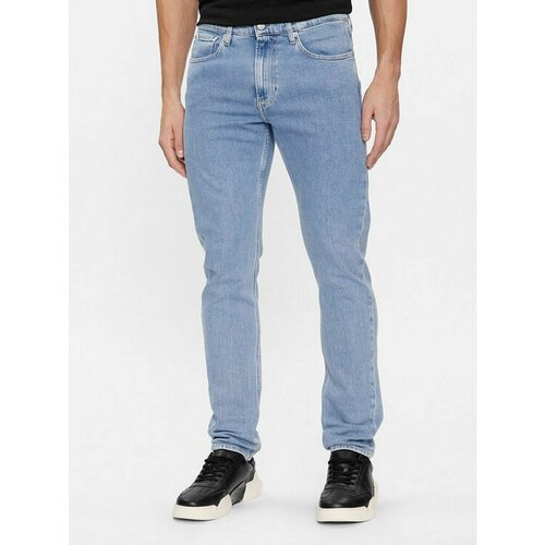 Джинсы Calvin Klein Jeans, размер 32/32, голубой джинсы широкие calvin klein размер 32 голубой