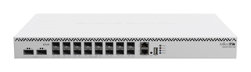 MikroTik Маршрутизатор MikroTik Cloud Router Switch 518-16XS-2XQ, 2x 100 Gigabit QSFP28 ports and 16x 25 Gigabit SFP28 ports,4 fans, 2 PSU