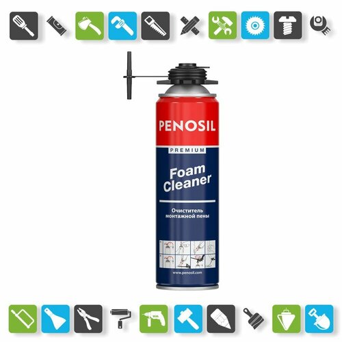 Очиститель монтажной пены Penosil Premium Cleaner (500 мл) очиститель стеклокерамических поверхностей topperr 500 мл