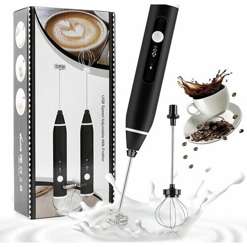 Ручной капучинатор - вспениватель для молока и сливок с двумя венчиками насадками ZDK Double Cappucino 640₽