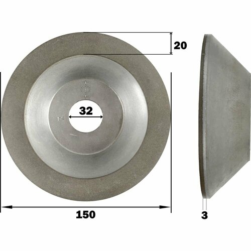 Шлифовальный алмазный круг КристАл Лтд 12А2-45 7067₽