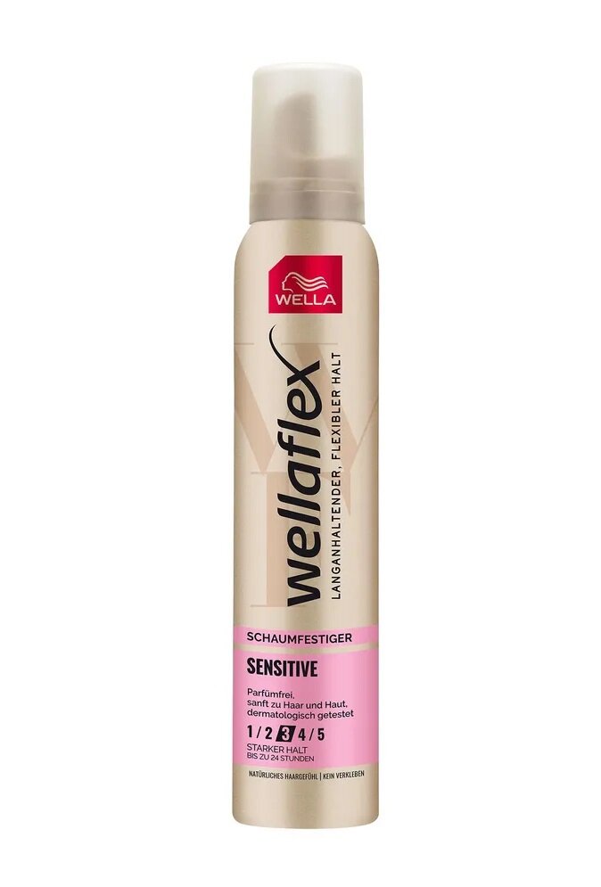 Мусс для волос WELLA Wellaflex Sensitive для чувствительной кожи головы, Сильная фиксация 3, 200 мл