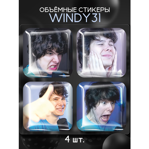 Наклейки на телефон 3D стикеры Windy31 Андрей Винди