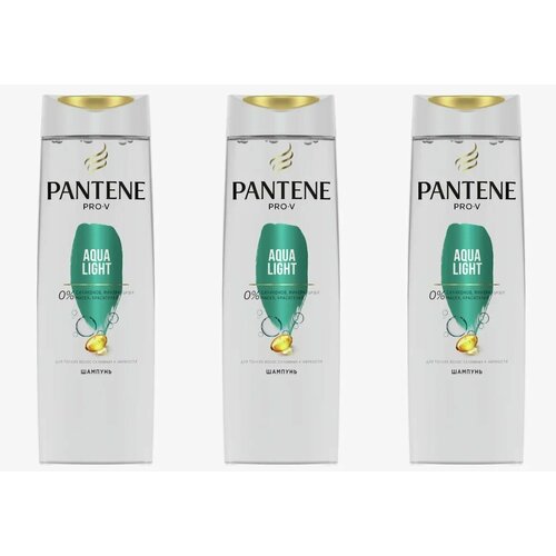 Шампунь Pantene Pro-V Aqua Light, 250 мл, 3 шт. pantene пантин pro v шампунь aqua light для жирных волос фл 400мл