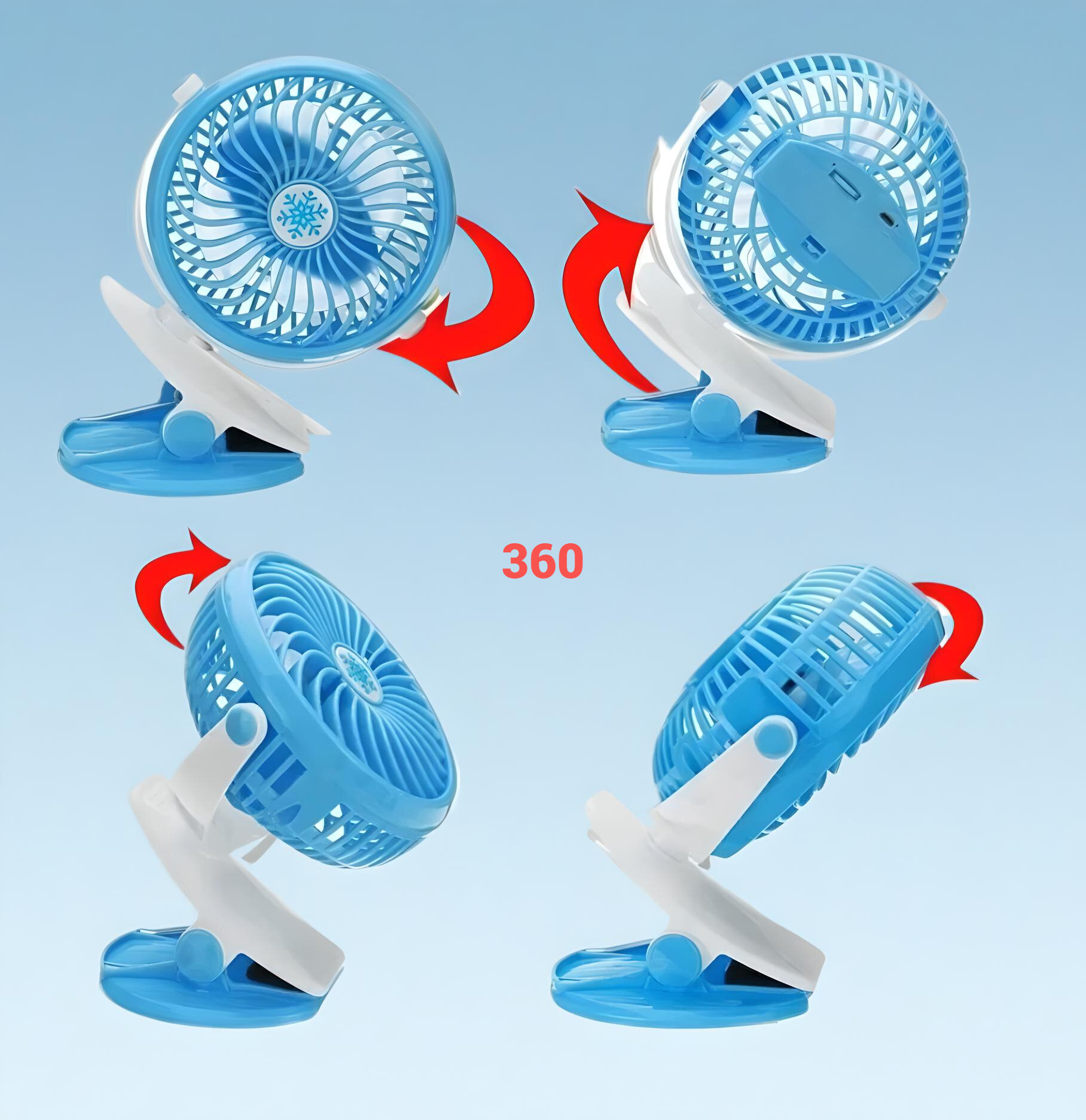 Настольный вентилятор "Mini Fan ML- F168"от GadFamily_Shop - фотография № 3