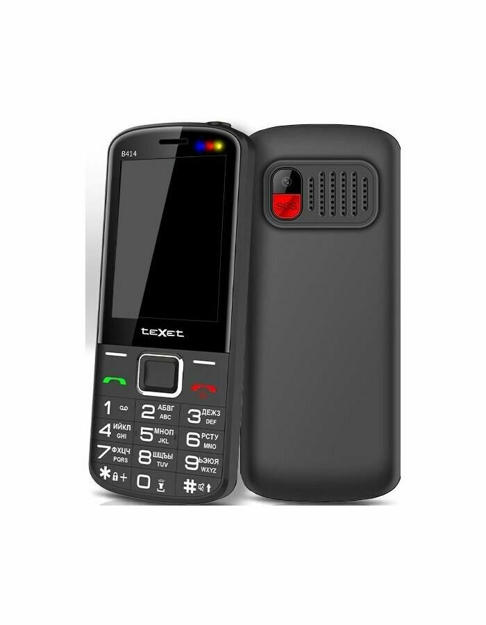 Сотовый телефон Texet TM-B414 черный