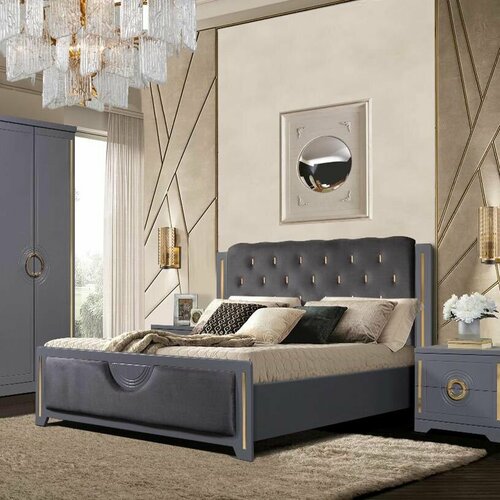 Спальный гарнитур Слониммебель Бодрум 6Д-18 серый 202176₽