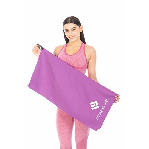Полотенце FORCELAB маленькое спортивное быстросохнущее мягкое из микрофибры для бассейна тренировок фитнеса спорта для рук размер 40х80 фиолетовое 820₽