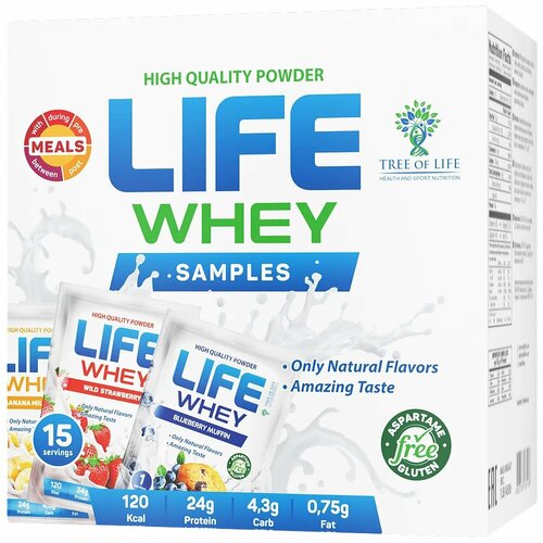 Tree of Life LIFE WHEY Samples Mix Box 15x30 гр ассорти