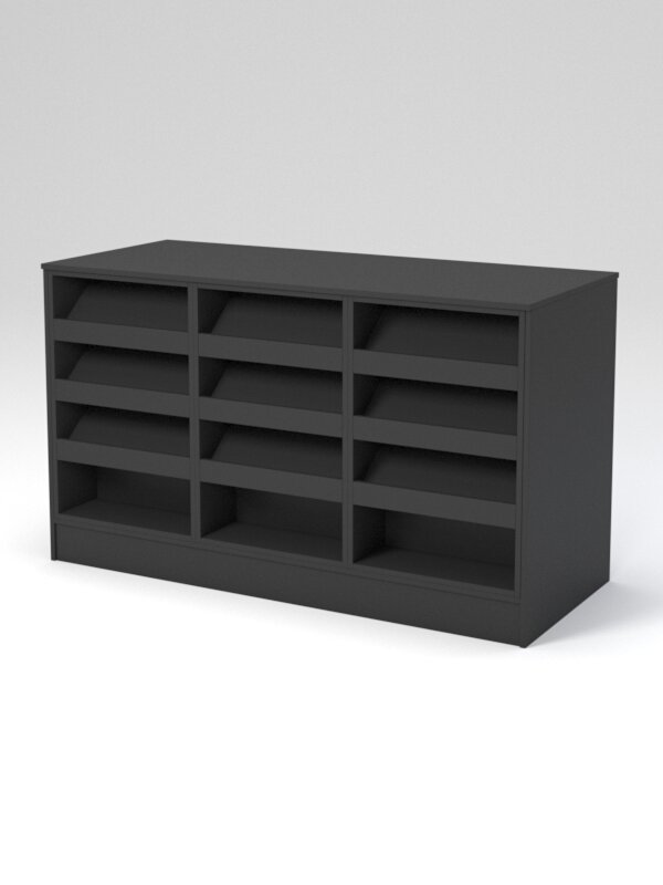 Кассовый стол "ривьера" №2Д, Черный 153.6 x 65 x 90 см