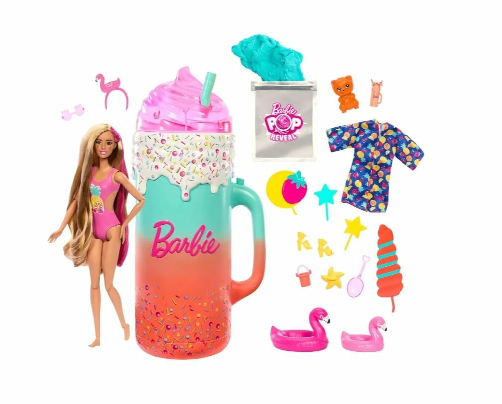 Кукла Barbie Pop Reveal Doll & Accessories, Rise & Surprise Fruit HRK57