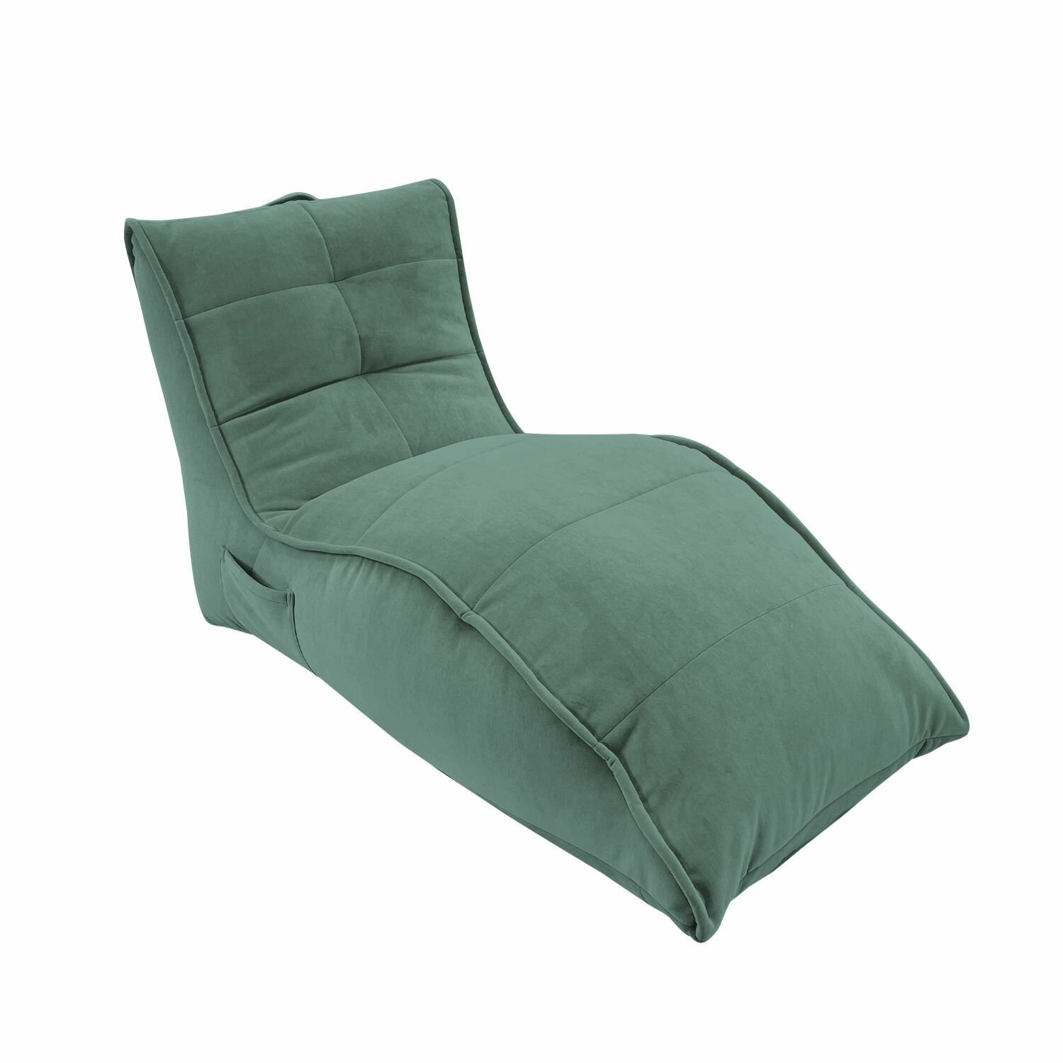 Бескаркасное кресло для отдыха aLounge - Avatar Sofa - Pepper Mint (велюр, мятный) - лаунж мебель в гостиную, спальню, детскую, на балкон