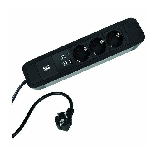 Блок розеток черный 350008 Bachmann 4057298095979 49268₽