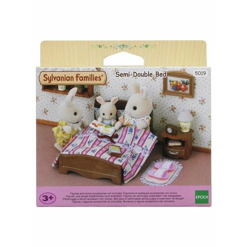 Sylvanian Families Набор Большая кровать и тумбочка sylvanian families набор классические коричневые кровать и комод